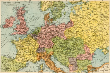 Map of Central Europe
