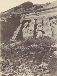 Ibsamboul. Speos of Hathor, Left Part of the Facade