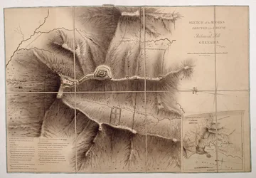 Sketch of the Works Erected by the French on Richmond Hill, Grenada