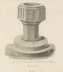 Font in the Old Church, Burton-upon-Trent