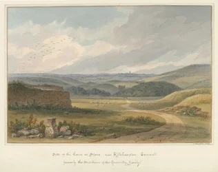 Cornwall - Kilkhampton - Site of House at Stowe, 1827