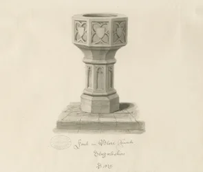 Font in Blore Church