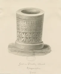 Font in Bradley Church