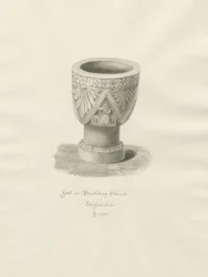 Font in Bushbury Church