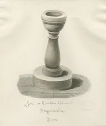 Font in Cauldon Church