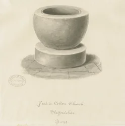 Font in Colton Church