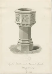 Font in Norton Canes Church