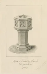 Font in Penkridge Church