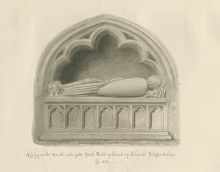 Hanbury Church - Effigy [of Sir John Hanbury]