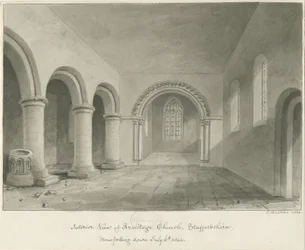 Interior of Armitage Church, 6 Jul 1844