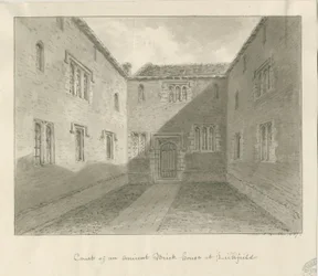 Lichfield - Court Yard of Old House in The Close