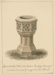 Surrey - Tooting - Font in the Revd. Mr. Lord