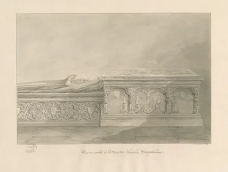 Uttoxeter Church - Tombs of Thomas Kinnersley and of a woman