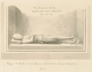 Effigy of Sir Hamo de Weston, Weston-under-Lizard Church