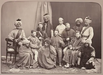 British and Native Officers, 5th Regiment of Infantry, Punjab Frontier Force