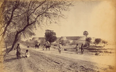 Peshawar Fort and Surroundings, from Jail