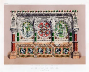 Stone and Marble Reredos, 19th Century