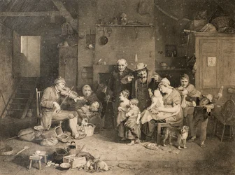 The Blind Fiddler (after Sir David Wilkie)