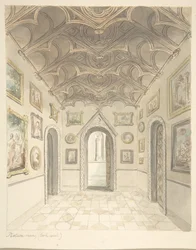 Lea Castle, Worcestershire, Picture Room, Looking West