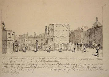 View of the Remains of Old Newgate Prison