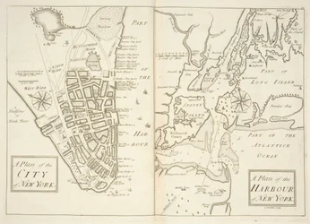 Plans of the city and harbour of New York, c.1740