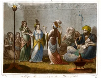 An Egyptian Harem Entertained by the Almees; or Dancing Girls