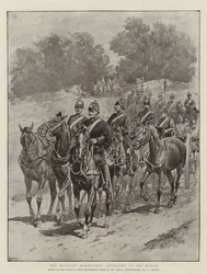 The Military Manoeuvres, Artillery on the March