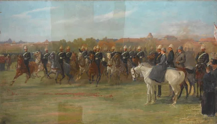 The Shanghai Volunteers at a Review