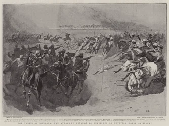The Taking of Dongola, the Attack by Retreating Dervishes on Egyptian Horse Artillery