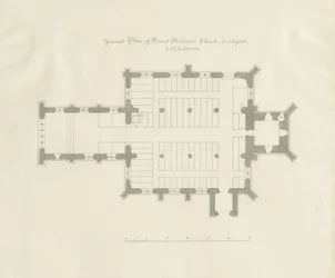 Lichfield - Ground Plan of St. Michael