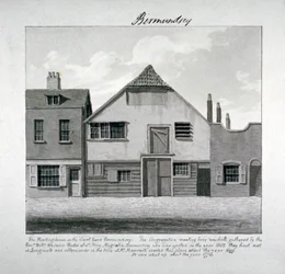 Meeting-house of St Mary Magdalen in the Court Yard, Bermondsey Square, London, c1828