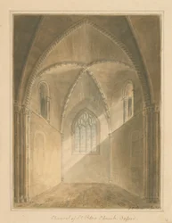 Oxfordshire - Oxford - Interior of Chancel of St. Peter