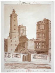 Shot Manufactory, Tooley Street, from London Bridge, Bermondsey, London