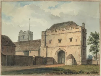 South View of the Great Gateway of the College at Maidstone