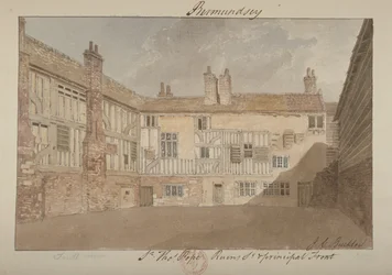 South View of the Ruins of Bermondsey House, 1827