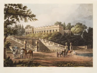 Chateau of Trianon, illustration from Versailles, Paris and Saint Denis