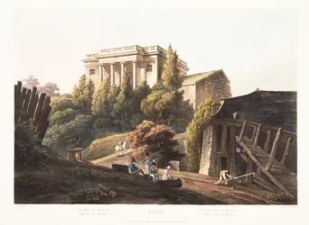 Versailles, The Pavillion of Lucienne, Waterworks of Marly, illustration from Versailles, Paris and Saint Denis