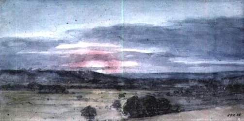 Dedham Vale from East Bergholt: Sunset