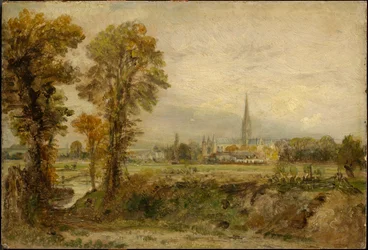 Distant View of Salisbury Cathedral