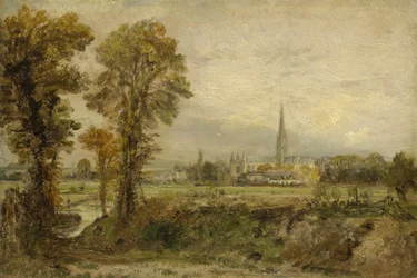 Distant View of Salisbury Cathedral