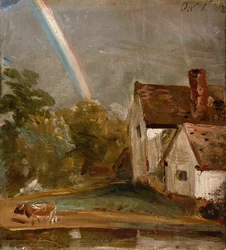 Flatford Lock and Mill