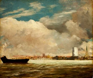 On the Thames near Battersea Bridge