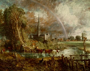 Salisbury Cathedral From the Meadows, 1831