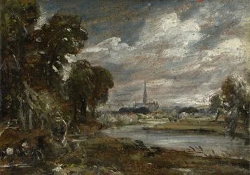 Salisbury Cathedral from the River Nadder
