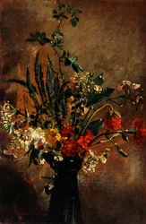 Study of Flowers in a Hyacinth Glass