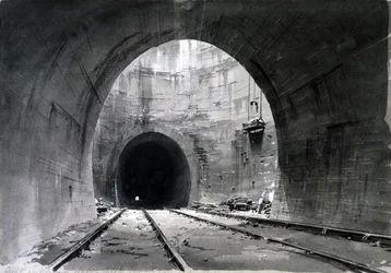 Great ventilating shaft, Kilsby Tunnel, Northamptonshire, 1837-38