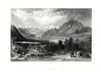Lucerne, Central Switzerland, 19th Century