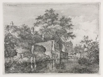 Front of the New Mills, 1813