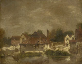 Sheds and Old Houses on the Yare, c.1803