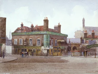 Green Gate Tavern at the junction of City Road and Bath Street, London